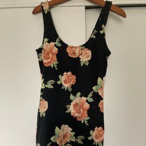 Forever 21 Floral Print Mini Tube Dress